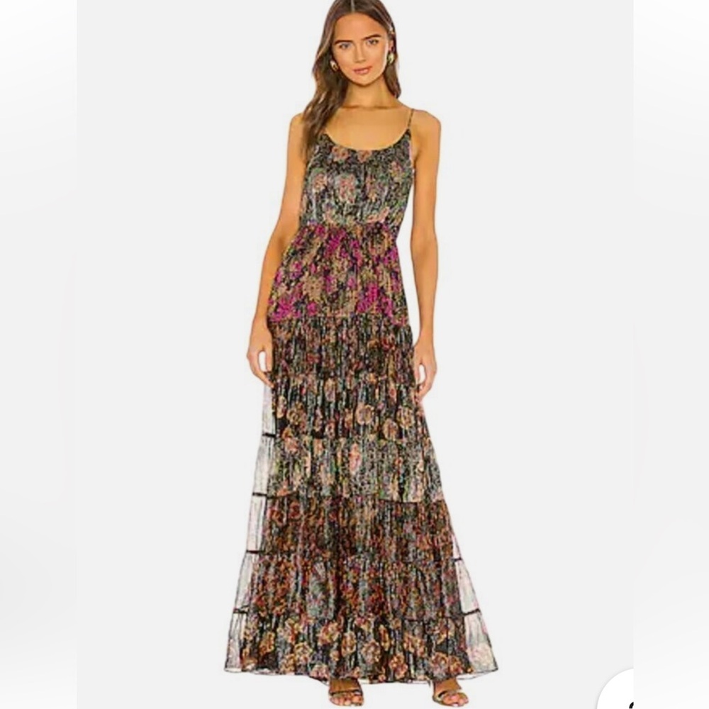 Mes Demoiselles Multicolor Floral Maxi Dress